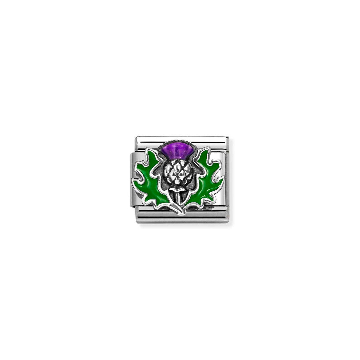Nomination COMPOSABLE CLASSIC SYMBOLE aus Edelstahl, mit Emaille und 925er Silber verziert, (43-43)