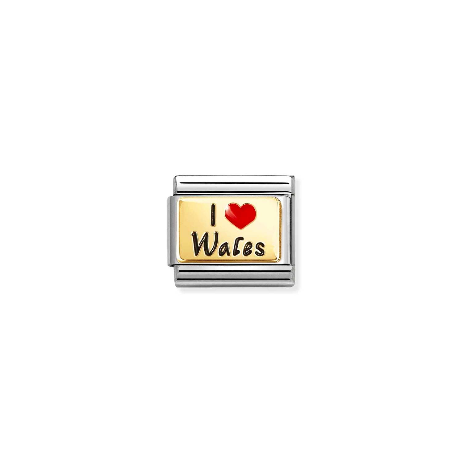 Nomination Composable Classic GEOGRAPHIC WR, Edelstahl, Email und 18K-Gold (78-78)