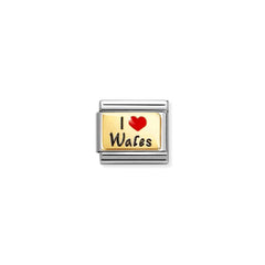 Nomination Composable Classic GEOGRAPHIC WR, Edelstahl, Email und 18K-Gold (78-78)