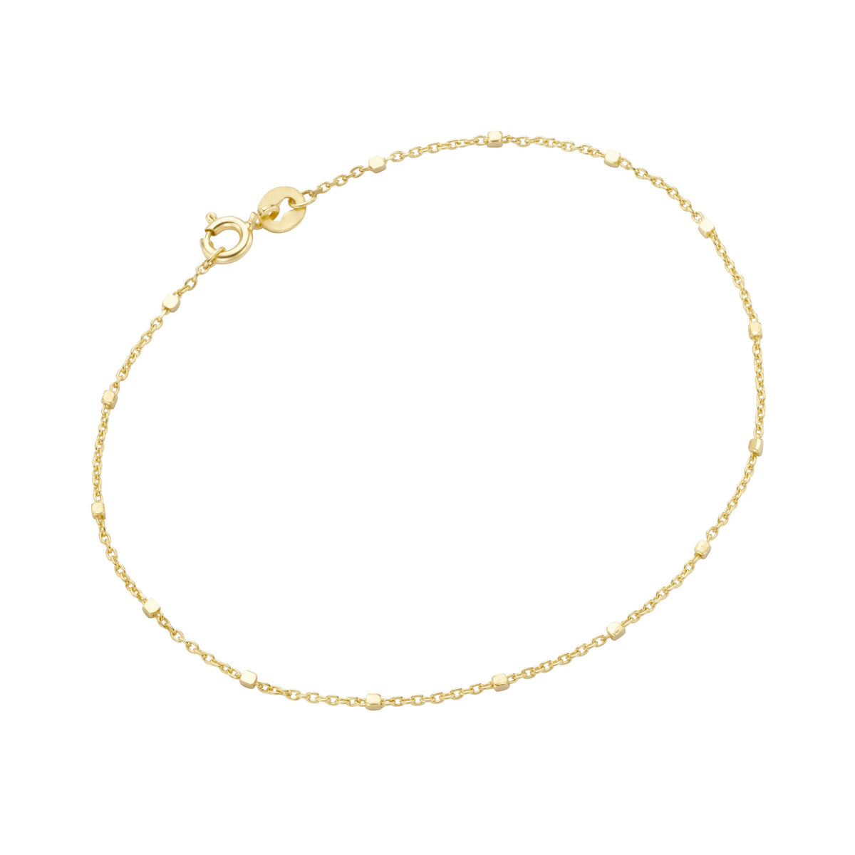 Giorgio Martello Armband, Ankerkette, massiv, GG 375/- glanz, mit FR ***19cm***
mit eckigen Zwischenteilen
Breite Kette ca. 1mm, Breite Zwischenteile ca. 1,3mm