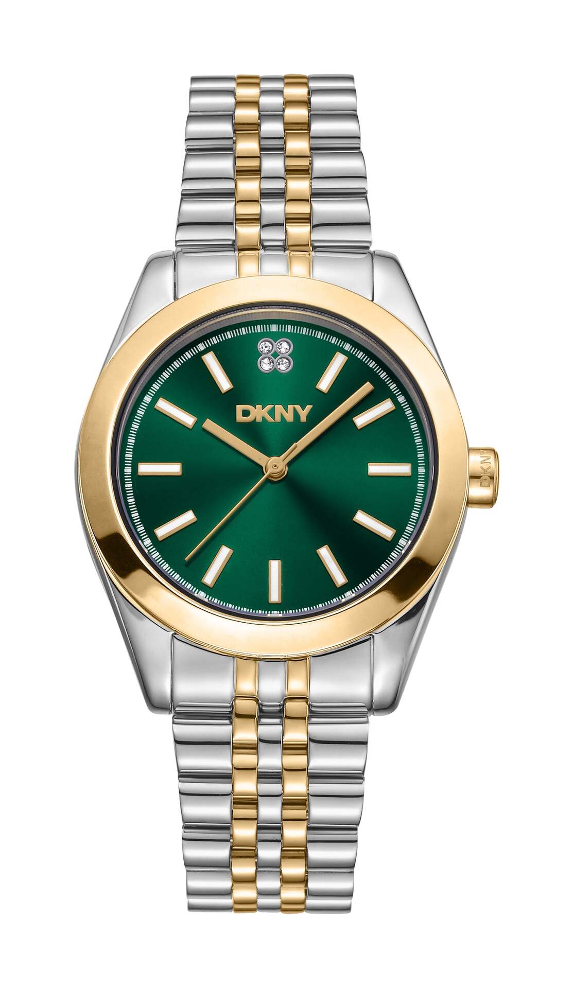 DKNY Uhr Nolita Midi Two Tone Silver Gold Stainless Steel - DK1L029M0085