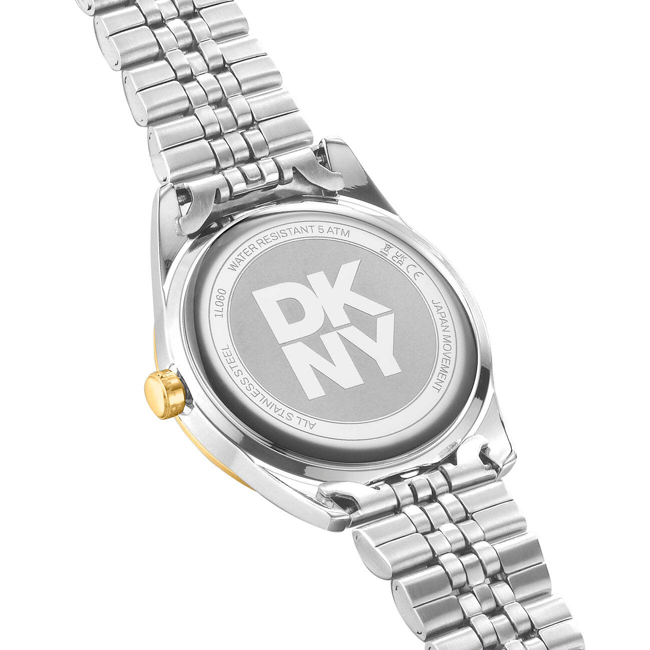 DKNY Uhr Parsons Logo Two Tone Silver Gold Stainless Steel - DK1L060M0065