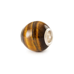 Trollbeads das Original Edelstein Bead Rundes Gelbes Tigerauge TSTBE-00042