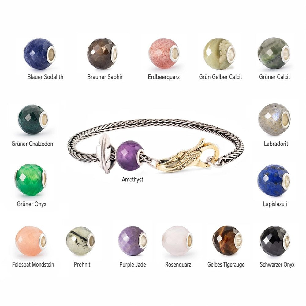 Trollbeads das Original Phönix Armband mit vergoldeten Verschluss, 19 cm TZZDE-01322