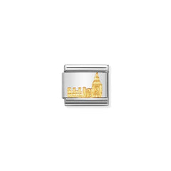 Nomination Composable Classic RELIEF MONUMENT Edelstahl und 18K-Gold (01_Big Ben) 030123/01