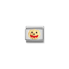 Nomination Composable Classic HALLOWEEN Edelstahl, Email und 18K-Gold (05_Kurbis) 030216/05