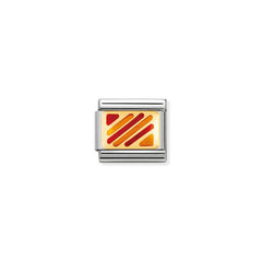 Nomination Composable Classic NAUT, ALPHAB, Edelstahl, Email und 18K-Gold (25_Y) 030233/25