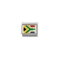 Nomination Composable Classic AFRIKA Edelstahl, Email und 18K-Gold (03_SUDAFRIKA) 030237/03