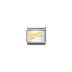 Nomination Comp, Classic FUN Edelstahl, 18K-Gold und Cubic Zirc, (26_Komet GELB) 030308/26