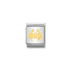 Nomination Composable Big STERNZ, Edelstahl und 18K-Gold (04_Krebs) 032104/04