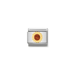 Nomination Composable Classic NATURE Edelstahl, Email und 18K-Gold (24_Sonnenblume) 030214/24