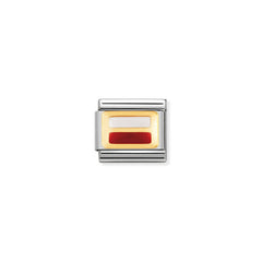 Nomination Composable Classic FLAGGE EUROPA Edelstahl, Email und 18K-Gold (16_POLEN) 030234/16