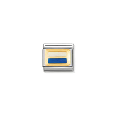 Nomination Composable Classic FLAGGE EUROPA Edelstahl, Email und 18K-Gold (19_REP, SAN MARINO) 030234/19