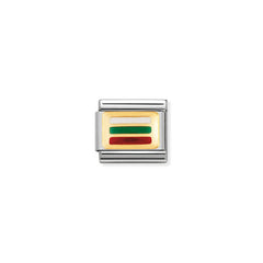 Nomination Composable Classic FLAGGE EUROPA Edelstahl, Email und 18K-Gold (27_BULGARIEN) 030234/27