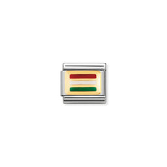 Nomination Composable Classic FLAGGE EUROPA Edelstahl, Email und 18K-Gold (28_UNGARN) 030234/28