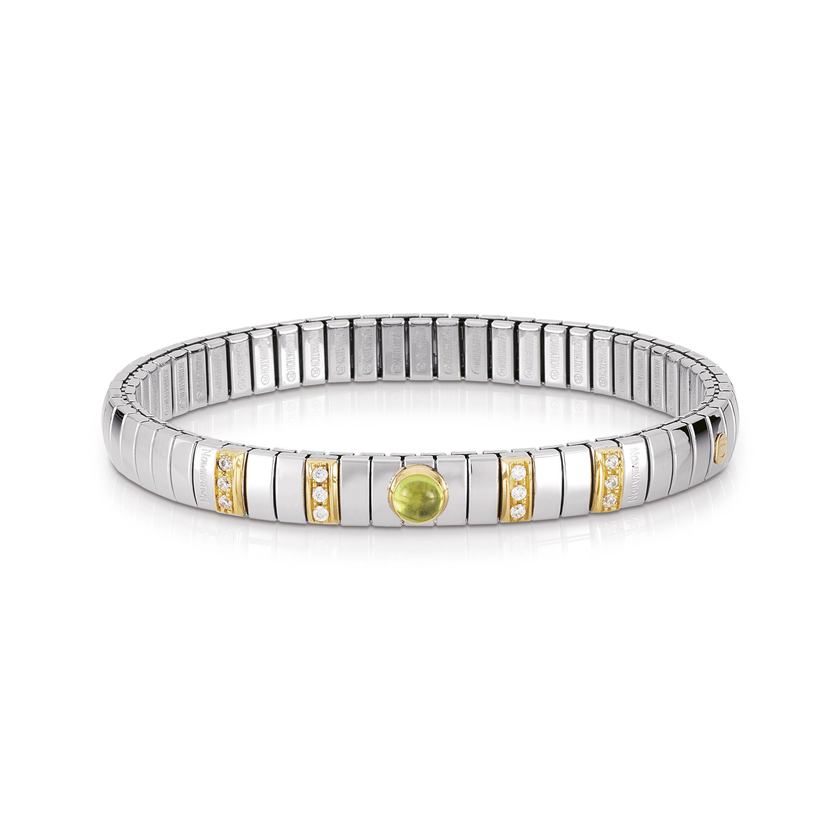 Nomination Armbander N,Y, SMALL Edelst,, 18K-Gold, Cub, Zirc und Halbedelsteine (005_PERIDOT) 042451/005