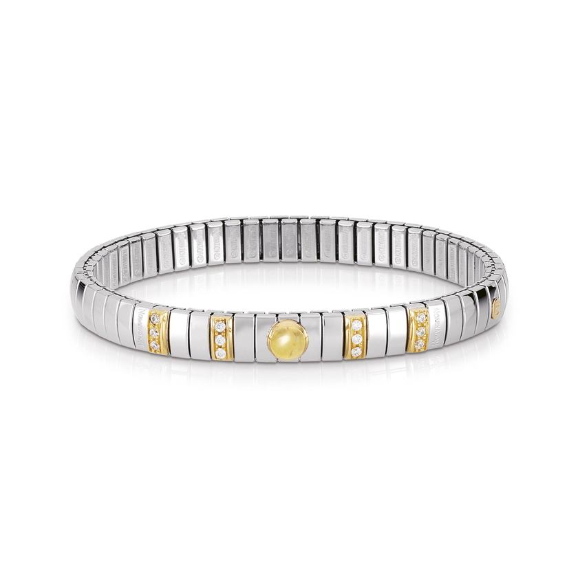 Nomination Armbander N,Y, SMALL Edelst,, 18K-Gold, Cub, Zirc und Halbedelsteine (007_CITRIN) 042451/007