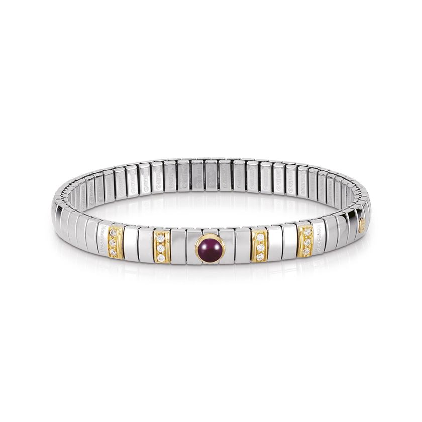 Nomination Armbander N,Y, SMALL Edelst,, 18K-Gold, Cub, Zirc und Halbedelsteine (010_RUBIN) 042451/010