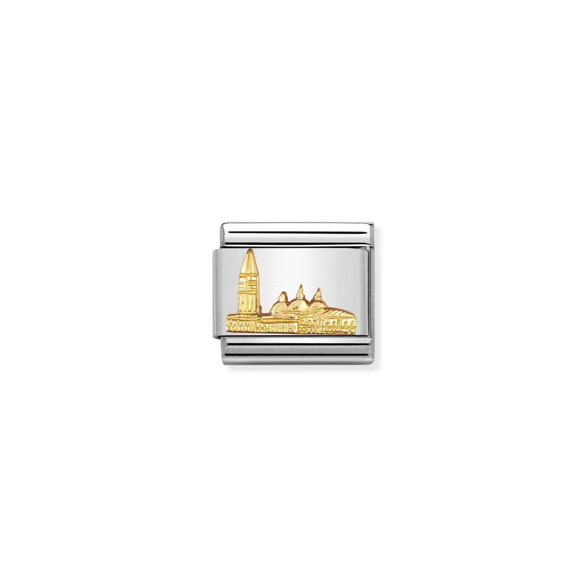 Nomination Composable Classic RELIEF MONUMENT Edelstahl und 18K-Gold (39_San Marco) 030123/39