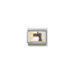 Nomination Composable Classic DAILY LIFE Edelstahl, Email und 18K-Gold (43_Nahmaschine) 030208/43