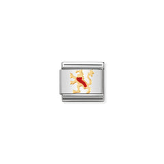 Nomination Composable Classic SYMB, U,K, Edelstahl, Email und 18K-Gold (01_Schottischer Lowe) 030250/01