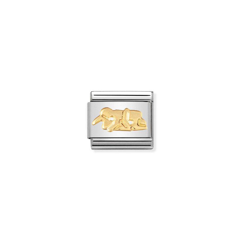 Nomination Composable Classic FUN Edelstahl und 18K-Gold (34_Sex 1) 030110/34