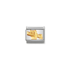 Nomination Composable Classic RELIEF MONUMENT Edelstahl und 18K-Gold (47_Skyline Brooklyn (Brucke)) 030123/47