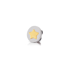 Nomination MYBONBONS Plakette aus Stahl mit goldenen SYMBOLEN (007_Stern) 065082/007