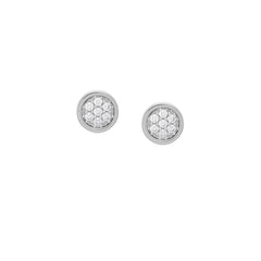Nomination LOTUS Ohrringe aus Stahl,Silber und Cubic Zirconia (010_WEISS) 043132/010