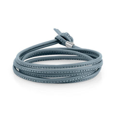 Nomination BON BON Armband aus Leder und Stahl (LANG) (005_Hellblau) 065089/005