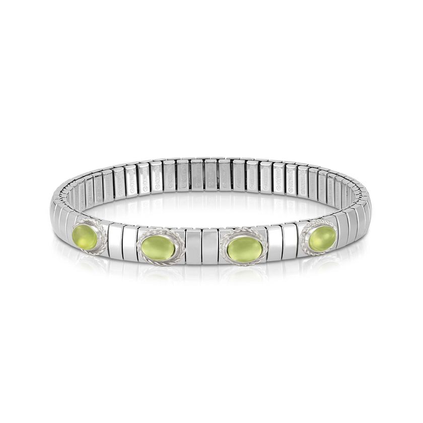 Nomination XTE Armband  aus Stahl, Silber 925 und 4 Steine (GDR) (005_PERIDOT) 043421/005