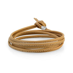 Nomination BON BON Armband aus Leder und Stahl (LANG) (014_Haselnuss) 065089/014