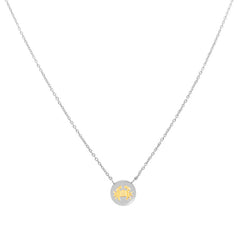 Nomination BON BON Halskette aus Stahl mit goldenen STERNZEICHEN (004_KREBS) 065014/004