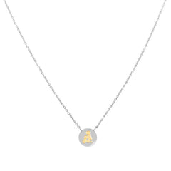 Nomination BON BON Halskette aus Stahl mit goldenen STERNZEICHEN (011_WASSERMANN) 065014/011