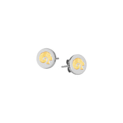 Nomination Ohrringe MYBONBONS aus Edelstahl mit STERNZEICHEN aus 18-K-Gold (001_WIDDER) 065024/001