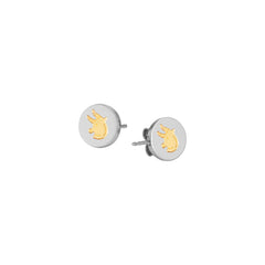 Nomination Ohrringe MYBONBONS aus Edelstahl mit STERNZEICHEN aus 18-K-Gold (002_STIER) 065024/002