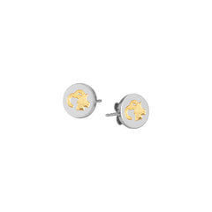 Nomination Ohrringe MYBONBONS aus Edelstahl mit STERNZEICHEN aus 18-K-Gold (010_STEINBOCK) 065024/010