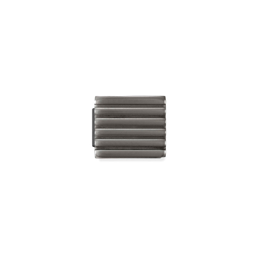 Nomination Composable Ikons SYMBOLE aus Edelstahl Verarbeitung Schwarz (07_Streifen klein) 230102/07