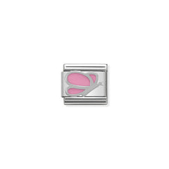 Nomination COMPOSABLE Classic SYMBOLE aus Edelstahl, Email und Silber 925 (03_Rose Schmetterling) 330202/03