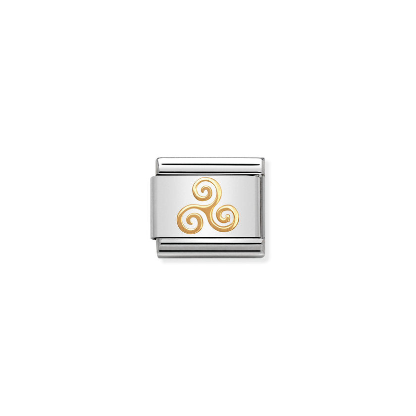 Nomination Composable Classic CELTIC Edelstahl und 18K-Gold (06_Triskell) 030119/06