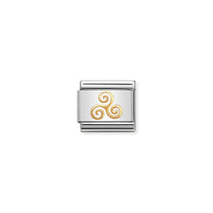 Nomination Composable Classic CELTIC Edelstahl und 18K-Gold (06_Triskell) 030119/06