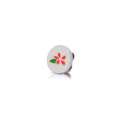 Nomination MYBONBONS Plaettchen aus Edelstahl, Email und 18k gold (Symbole) (001_Jasminbluete) 065084/001
