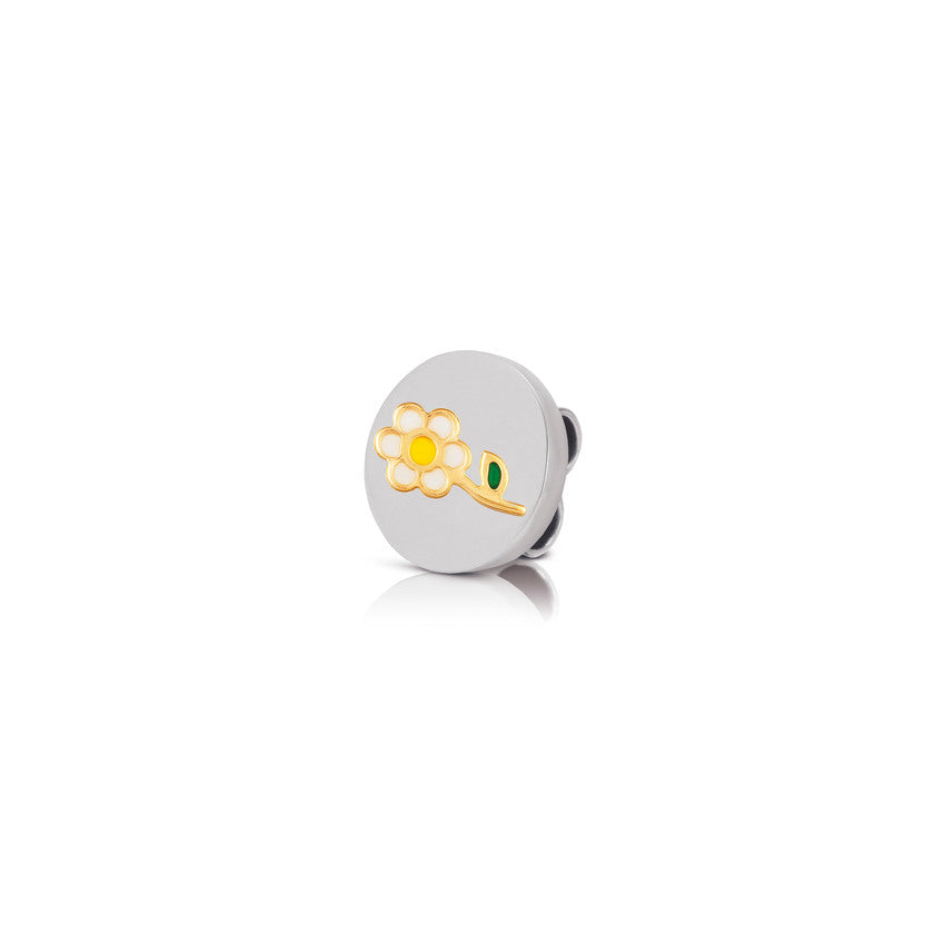 Nomination MYBONBONS Plaettchen aus Edelstahl, Email und 18k gold (Symbole) (002_Margerite) 065084/002