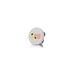 Nomination MYBONBONS Plaettchen aus Edelstahl, Email und 18k gold (Symbole) (003_Rose) 065084/003