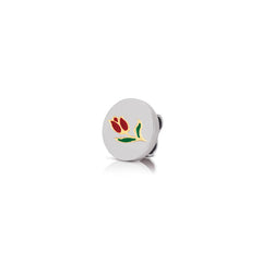 Nomination MYBONBONS Plaettchen aus Edelstahl, Email und 18k gold (Symbole) (004_Tulpe) 065084/004