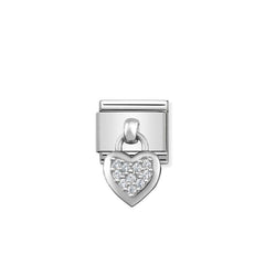 Nomination Composable Classic CHARMS Edelstahl und Silber 925 (01_Herz) 331800/01