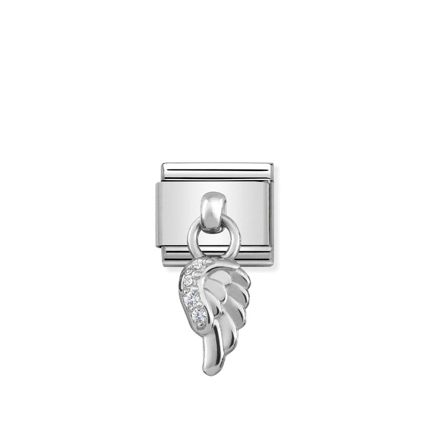 Nomination Composable Classic CHARMS Edelstahl und Silber 925 (06_Fluegel) 331800/06