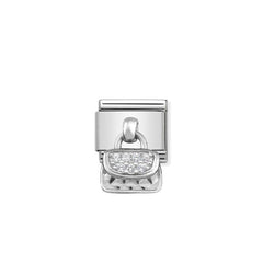 Nomination Composable Classic CHARMS Edelstahl und Silber 925 (08_Tasche) 331800/08