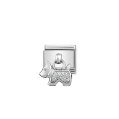 Nomination Composable Classic CHARMS Edelstahl und Silber 925 (09_Hund) 331800/09