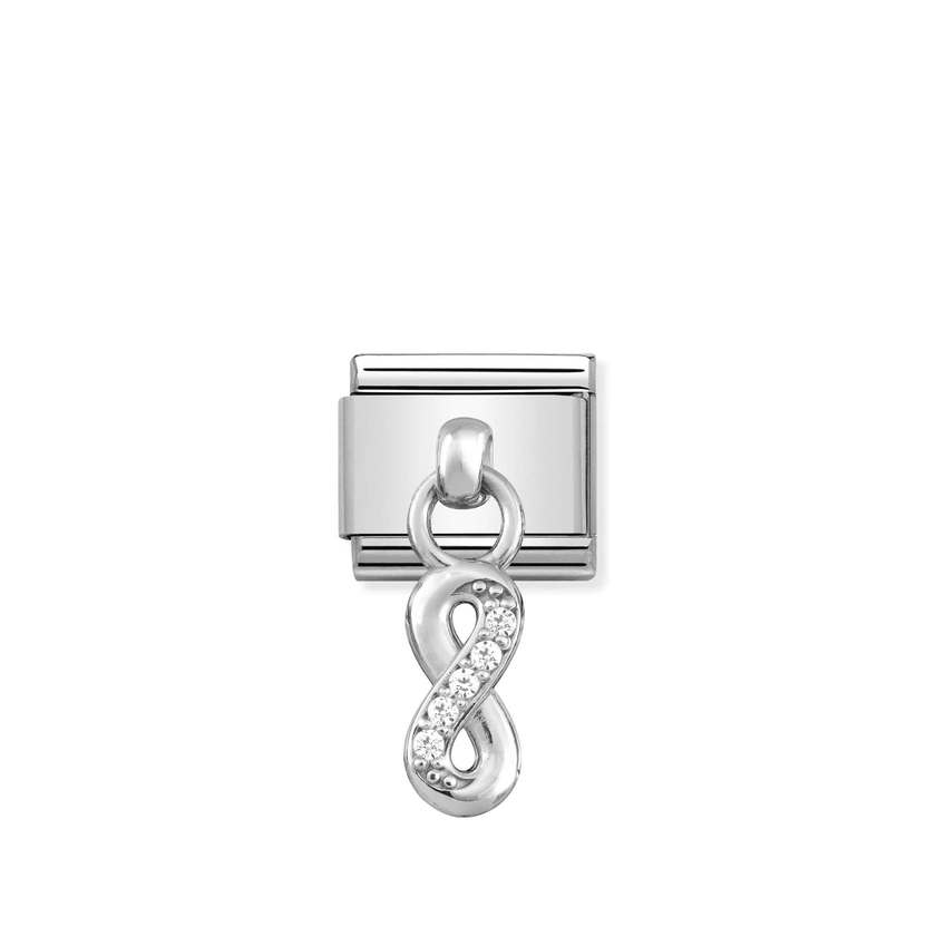 Nomination Composable Classic CHARMS Edelstahl und Silber 925 (10_Unendliche) 331800/10